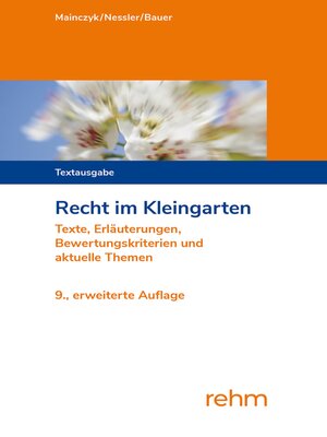 cover image of Recht im Kleingarten